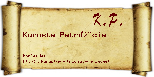 Kurusta Patrícia névjegykártya